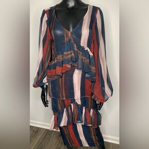 Striped Long Sleeve Dress